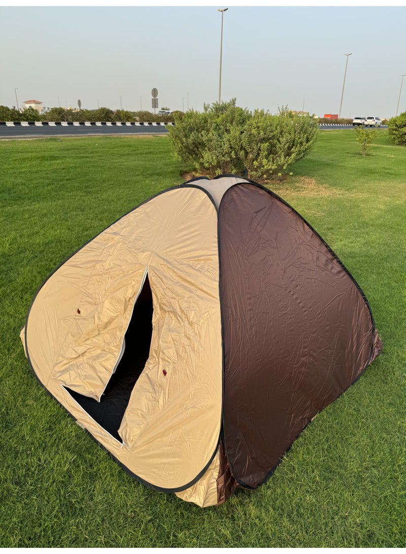 Genaric 2 Person Pop Up Camping Tent Outdoor Waterproof Shelter, Automatic Instant Setup Portable Dome Tent with Fiberglass Poles & Ventilated Window for Hiking, Picnic, Beach & Travel - Image 1